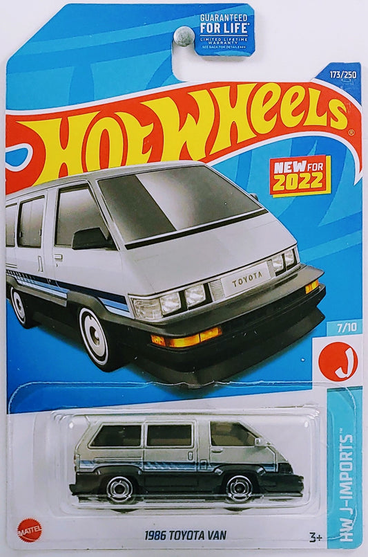 Hot Wheels 2022 - Collector # 173/250 - HW J-Imports 7/10 - New Models - 1986 Toyota Van - Metallic Gray - USA