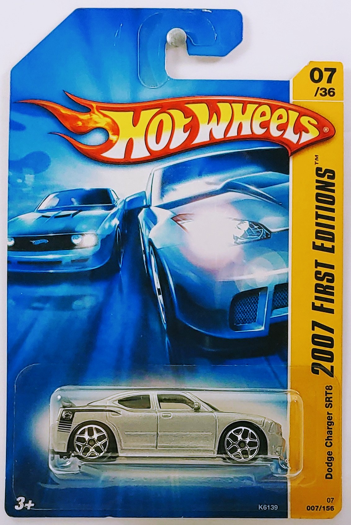 Hot Wheels 2007 - Collector # 007/156 - First Editions 07/36 - Dodge Charger SRT8 - Silver - IC