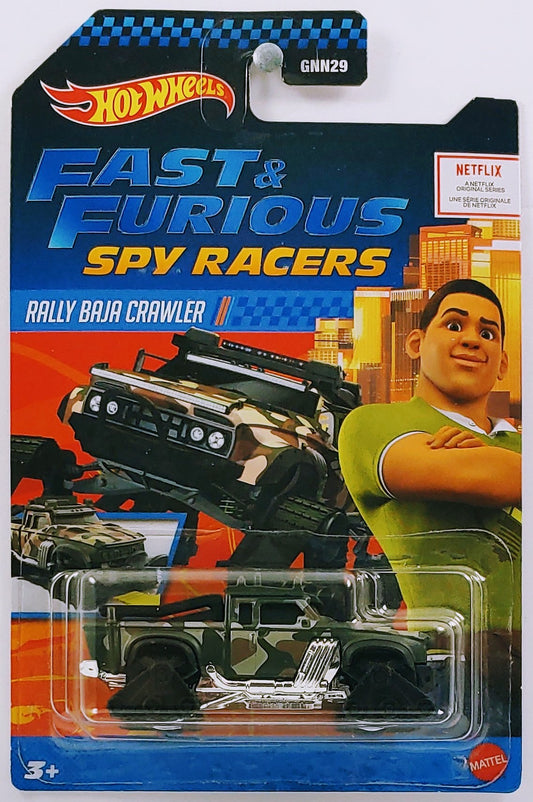 Hot Wheels 2021 - Netflix / Fast & Furious Spy Racers - Rally Baja Crawler - Olive Drab Camouflage - Tracks