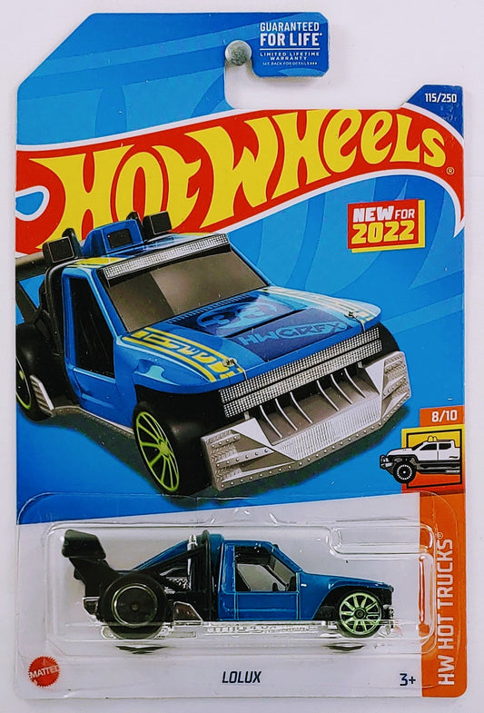 Hot Wheels 2022 - Collector # 115/250 - HW Hot Trucks 8/10 - New Models - Lolux - Blue - USA