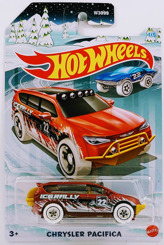 Hot Wheels 2022 - Holiday Hot Rods 1/5 - Chrysler Pacifica - Red - Walmart Exclusive