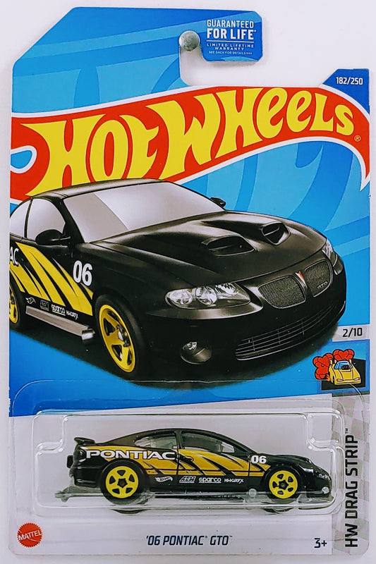 Hot Wheels 2022 - Collector # 182/250 - HW Drag Strip 2/10 - '06 Pontiac GTO - Black - USA