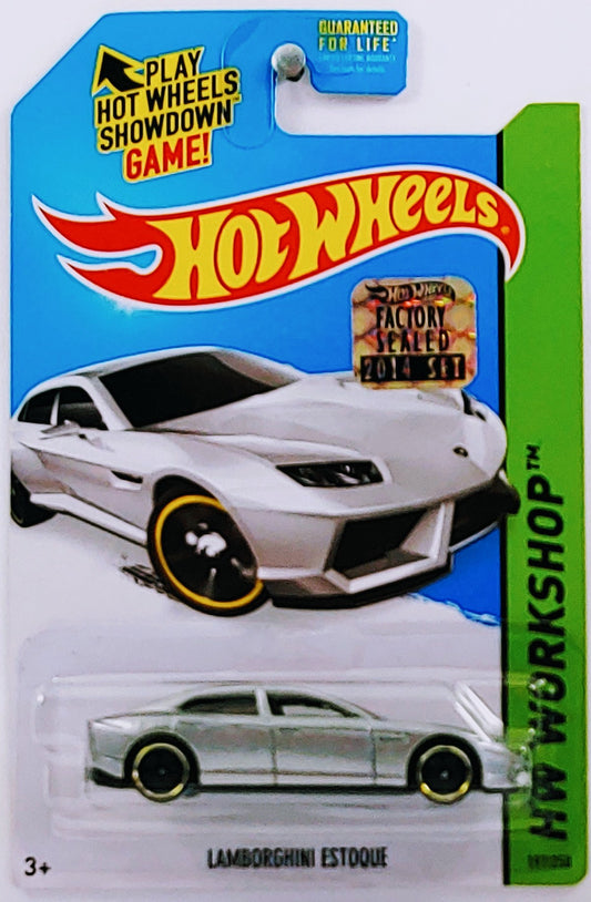 Hot Wheels 2014 - Collector # 297/250 - HW Workshop / HW All Stars - Lamborghini Estoque - Silver - FSC