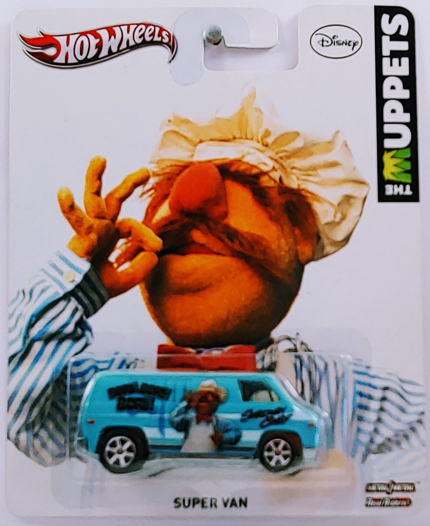 Hot Wheels 2013 - Pop Culture / The Muppets - Super Van - Sky Blue / The Swedish Chef - Metal/Metal & Real Riders