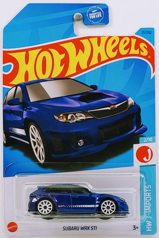 Hot Wheels 2023 - Collector # 021/250 - HW J-Imports 2/10 - Subaru WRX STi - Blue - USA