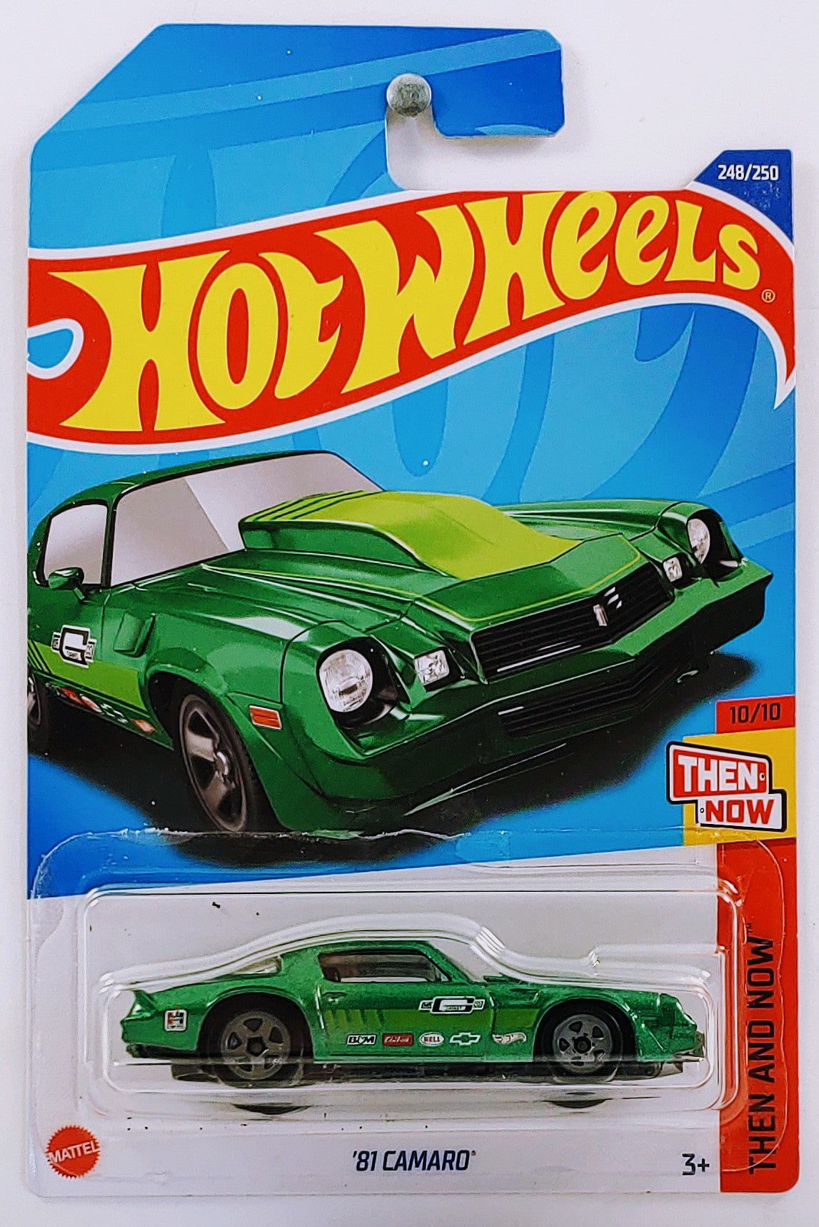 Hot Wheels 2022 - Collector # 248/250 - Then And Now 248/250 - '81 Camaro - Green - IC