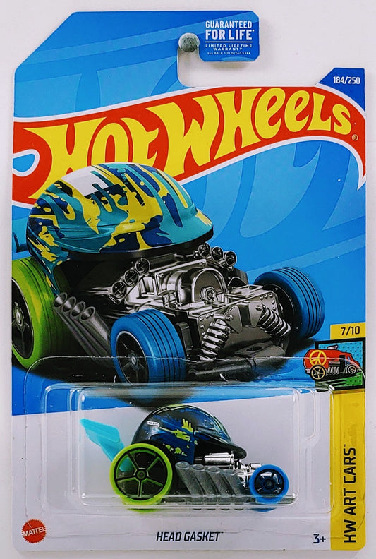 Hot Wheels 2022 - Collector # 184/250 - HW Art Cars 7/10 - Head Gasket - Black - USA