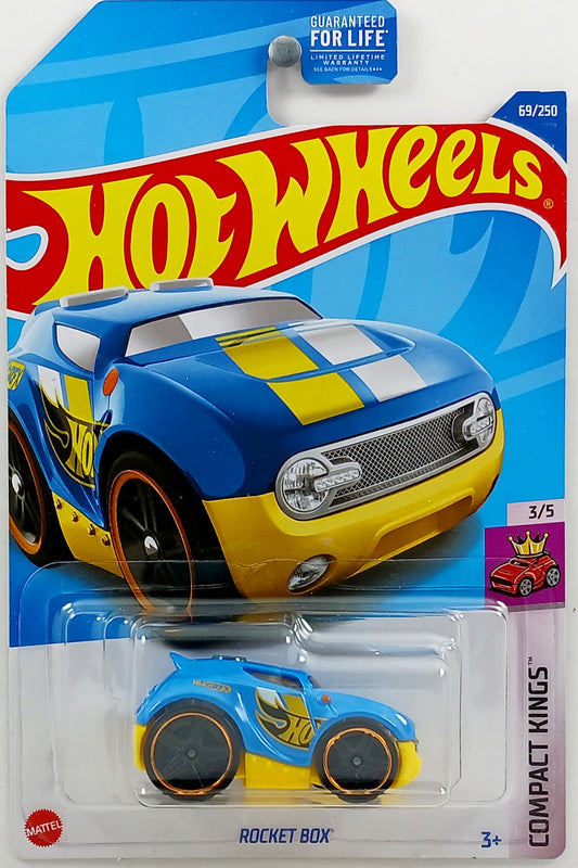 Hot Wheels 2022 - Collector # 069/250 - Compact Kings 3/5 - Rocket Box - Blue - USA