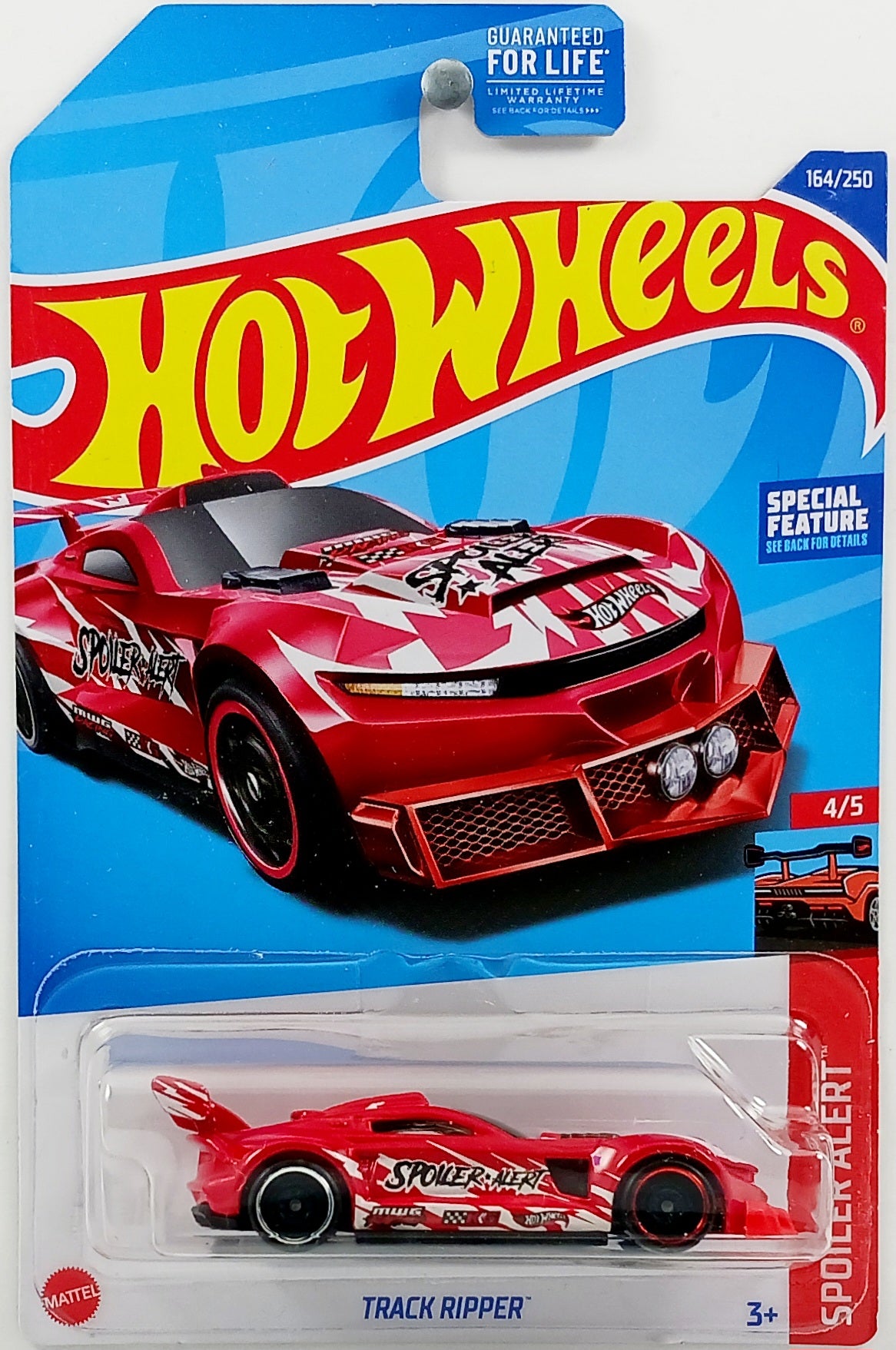 Hot Wheels 2022 - Collector # 164/250 - Spoiler Alert 4/5 - Track Ripper - Red - USA