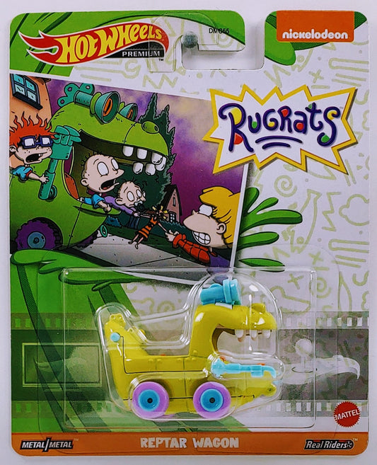 Hot Wheels 2023 - Premium / Entertainment / RugRats - Reptar Wagon - Green - Metal/Metal & Real Riders