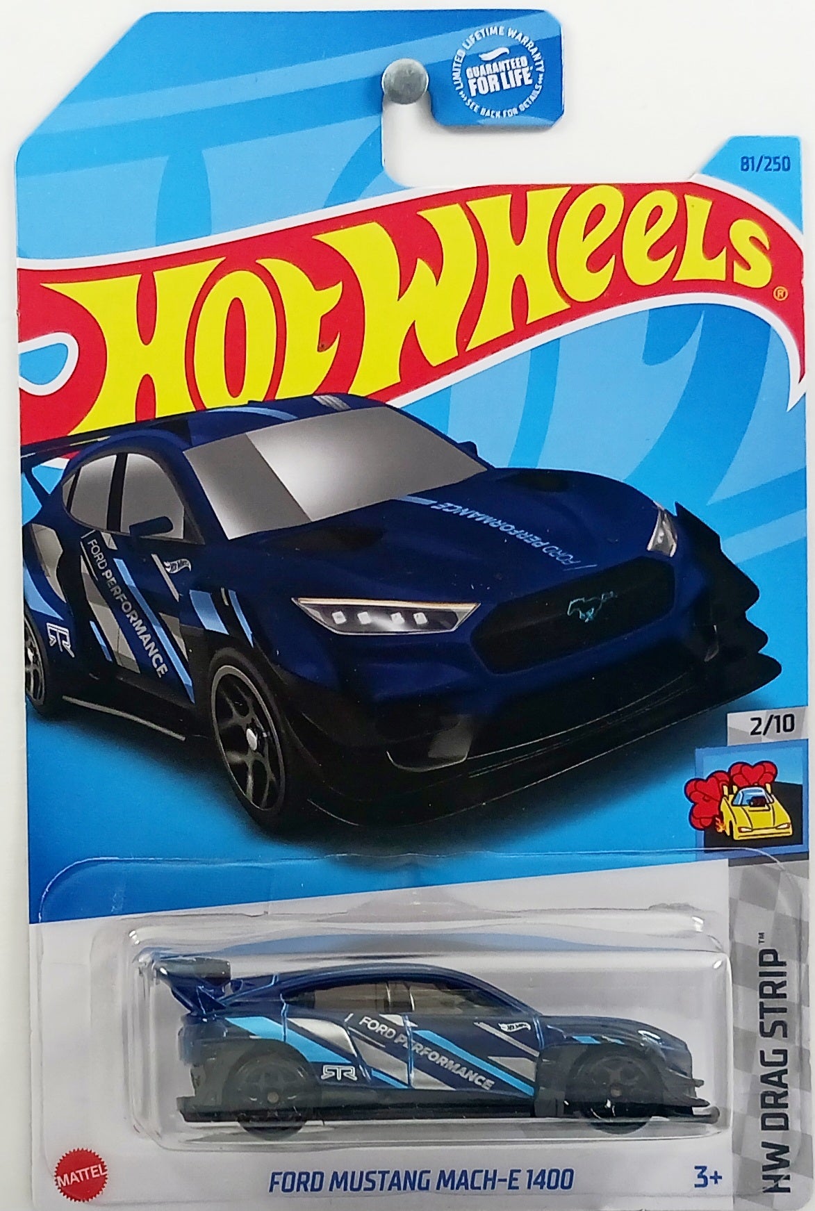 Hot Wheels 2023 - Collector # 081/250 - HW Drag Strip 2/10 - Ford Mustang Mach-E 1400 - Dark Blue - USA