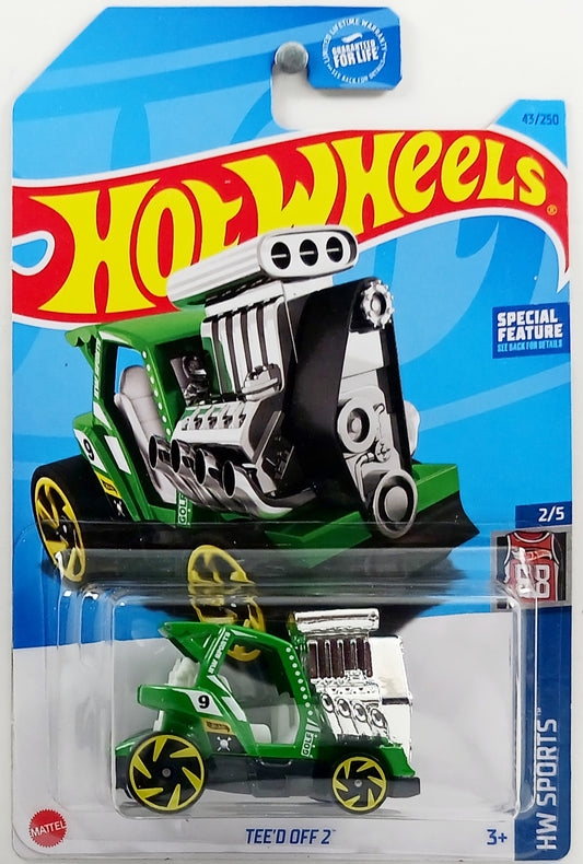 Hot Wheels 2023 - Collector # 043/250 - HW Sports 2/5 - Tee'd Off 2 - Green / #9 - USA