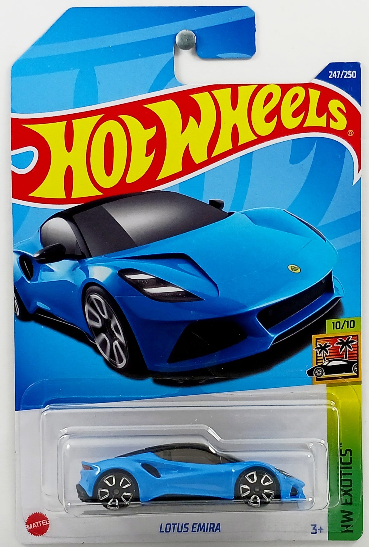 Hot Wheels 2022 - Collector # 247/250 - HW Exotics 10/10 - New Models - Lotus Emira - Blue - IC