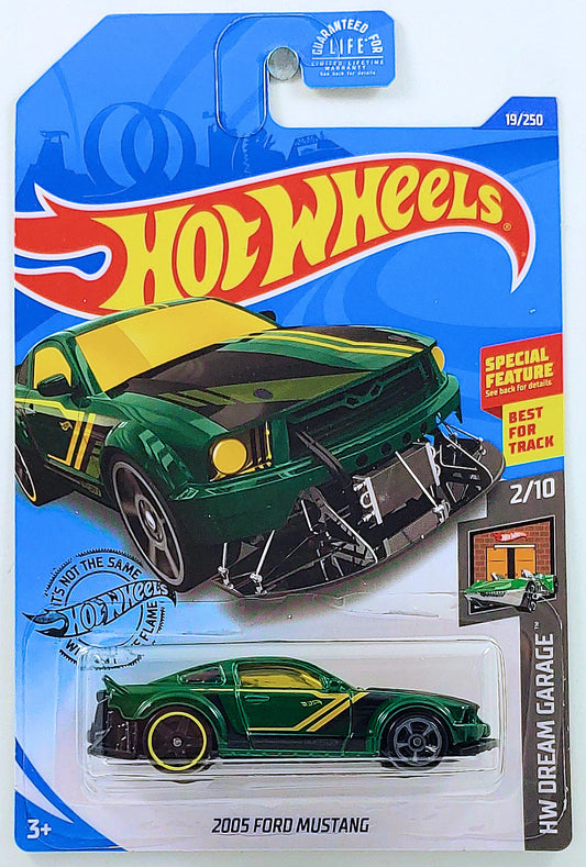 Hot Wheels 2020 - Collector # 019/250 - HW Dream Garage 2/10 - 2005 Ford Mustang - Green - USA