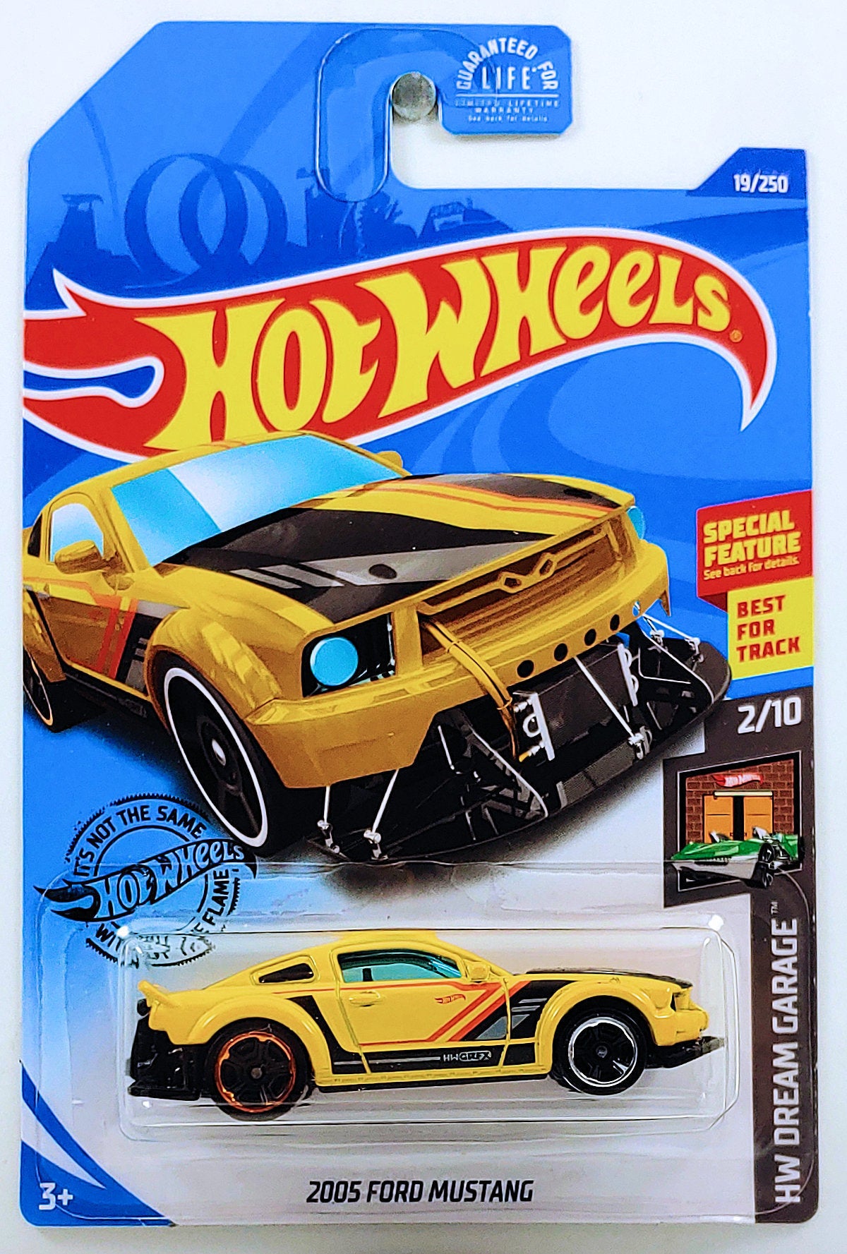 Hot Wheels 2020 - Collector # 019/250 - HW Dream Garage 2/10 - 2005 Ford Mustang - Yellow - USA