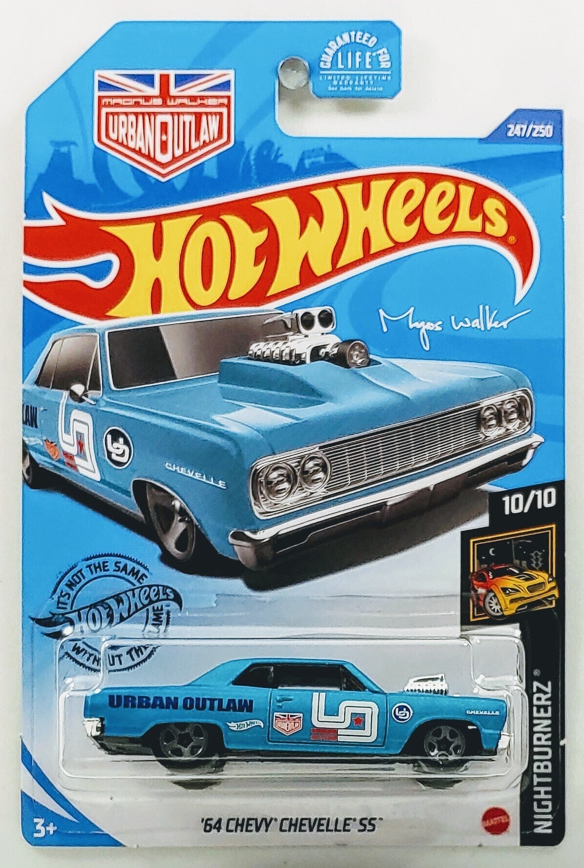 Hot Wheels 2020 - Collector # 247/250 - Nightburnerz 10/10 - '64 Chevy ...