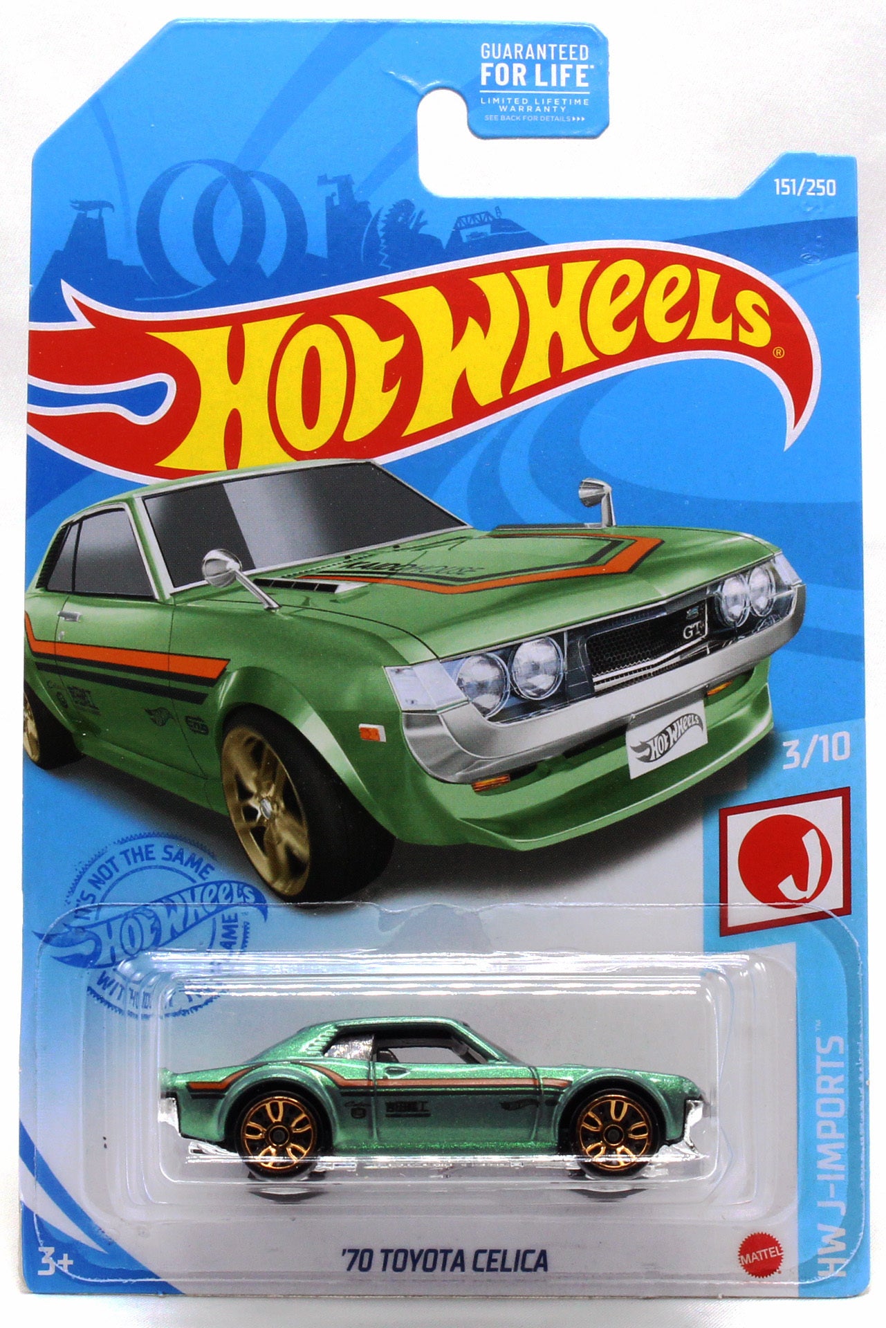 Hot Wheels 2021 - Collector # 151/250 - HW J-Imports 3/10 - '70 Toyota Celica - Metallic Sea Green - USA