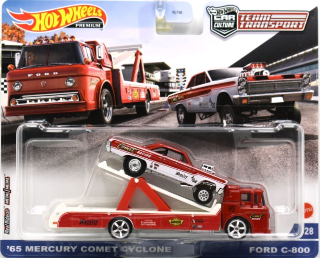 Hot Wheels 2021 - Team Transport # 28 - '65 Mercury Comet Cyclone & Ford C-800