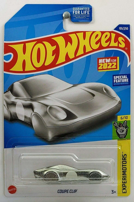 Hot Wheels 2022 - Collector # 101/250 - Experimotors 6/10 - New Models - Coupe Clip - ZAMAC - USA