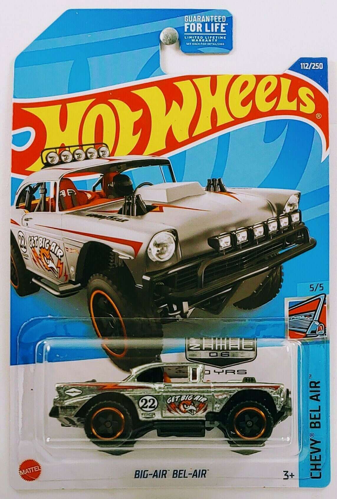 Hot Wheels 2022 - Collector # 112/250 - Chevy Bel Air 5/5 - ZAMAC 06 - Big-Air Bel-Air - ZAMAC - USA