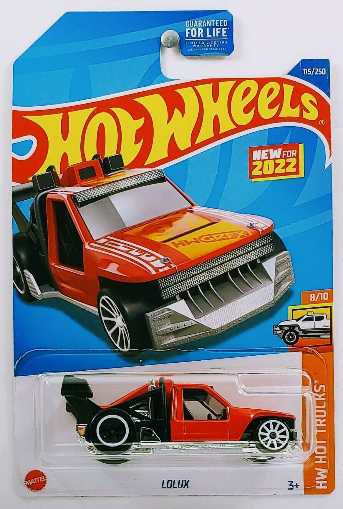 Hot Wheels 2022 - Collector # 115/250 - HW Hot Trucks 8/10 - New Models - Lolux - Red