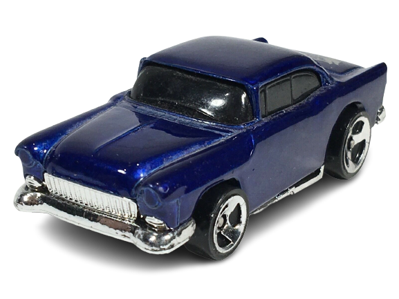 Hot Wheels 1997 - Collector # 575 - Blue Streak 3/4 - '55 Chevy - Spectraflame Blue - RCC