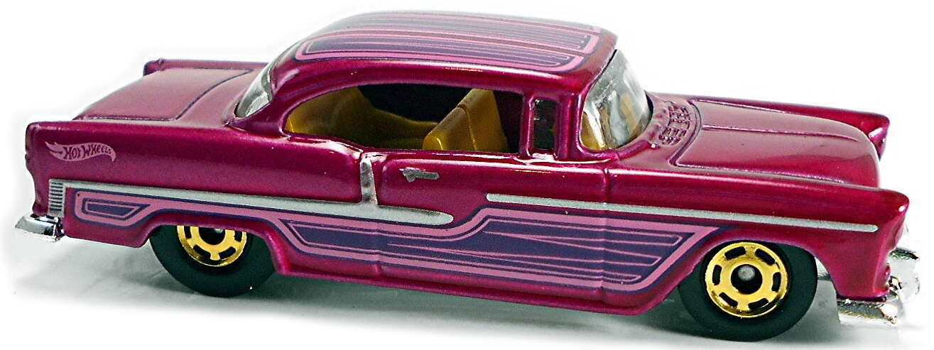 Hot Wheels 2021 - Flying Customs - '55 Chevy - Magenta Pink - Hot Ones Wheels - Target Exclusive