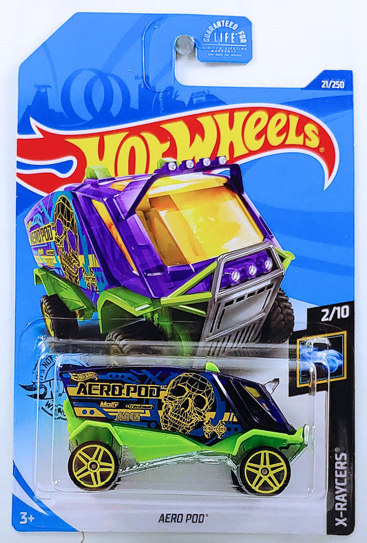 Hot Wheels 2020 - Collector # 021/365 - X-Raycers 2/10 - Aero Pod - Purple - USA