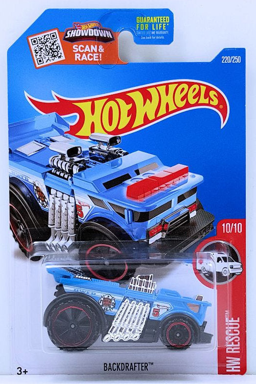 Hot Wheels 2016 - Collector # 220/250 - HW Rescue 10/10 - Backdrafter ...