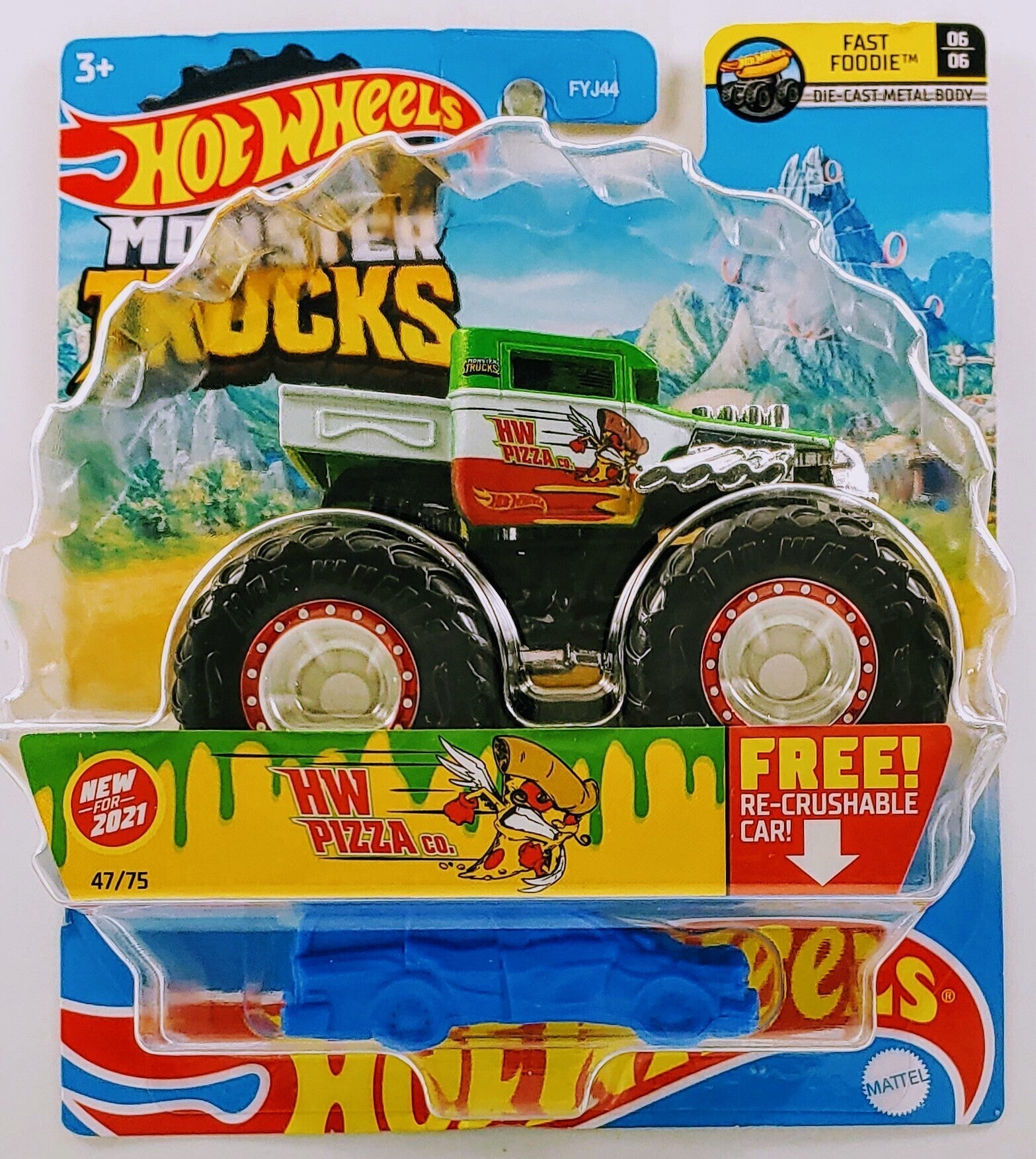 Hot Wheels 2021 Monster Trucks Collector 47 75 Fast Foodie 6 6 KMJ Diecast II