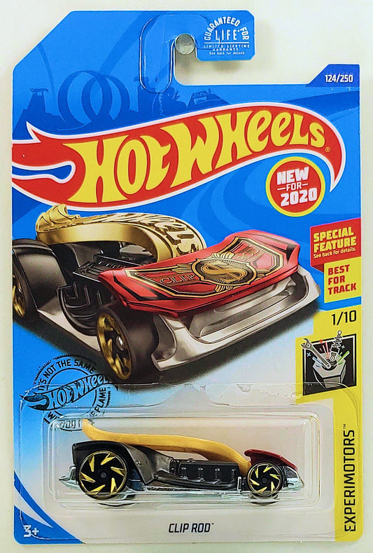 Hot Wheels 2020 - Collector # 124/250 - Experimotors 1/10 - New Models - Clip Rod - Dark Red