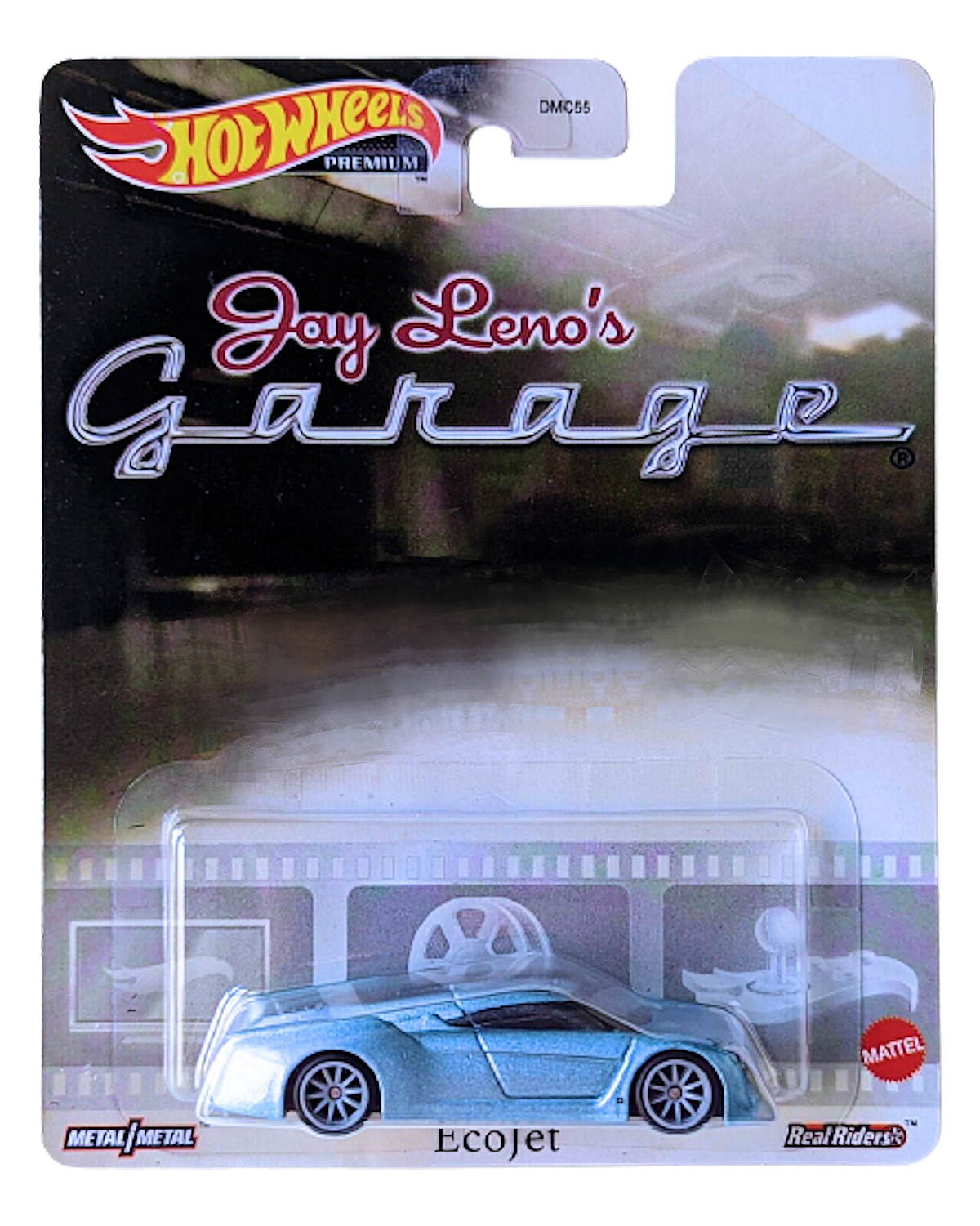 Hot Wheels 2022 - Premium / Replica Entertainment / Jay Leno's Garage - Ecojet - Metallic Blue - Metal/Metal & Real Riders - New Casting