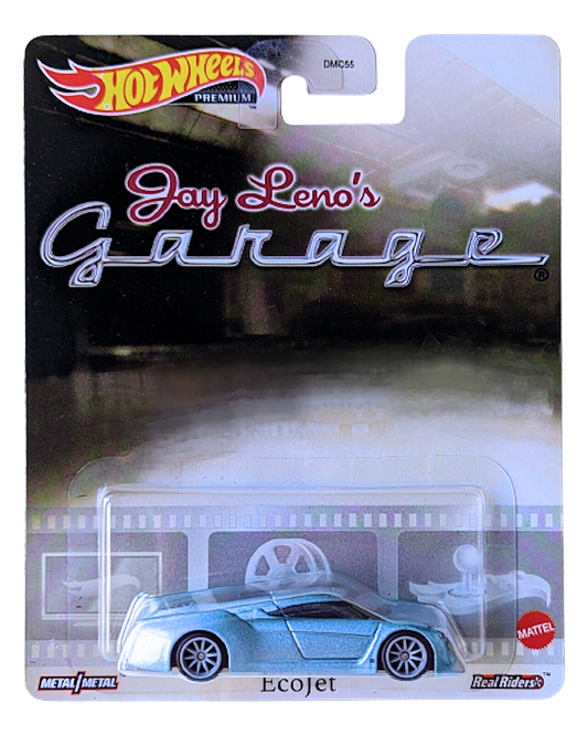 Hot Wheels 2022 - Premium / Replica Entertainment / Jay Leno's Garage - Ecojet - Metallic Blue - Metal/Metal & Real Riders - New Casting