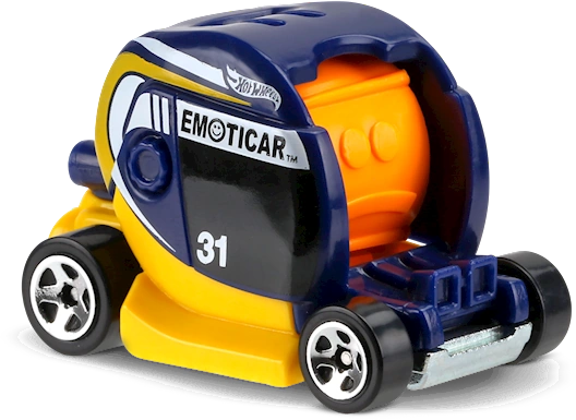 Hot Wheels 2017 - Collector # 122/365 - Experimotors 05/10 - Emoticar - Blue, Yellow & Orange - International