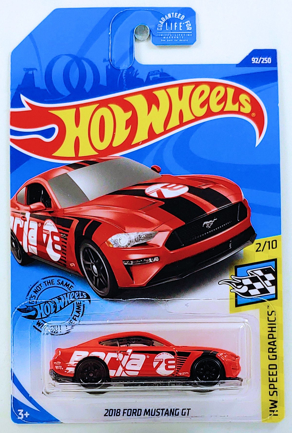 Hot Wheels 2020 - Collector # 092/250 - HW Speed Graphics 2/10 - 2018 Ford Mustang GT - Red / Borla - USA