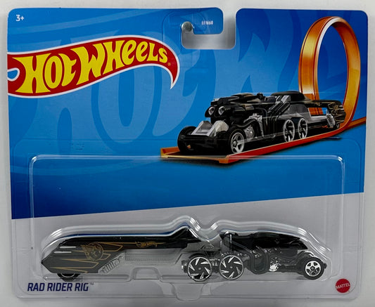 Hot Wheels 2023 - Haulers - Rad Rider Rig - Black / Gold Skull Wing