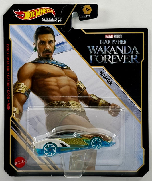 Hot Wheels 2023 - Character Cars / Marvel Studios / Black Panther Wakanda Forever - Namor - Gold & Blue