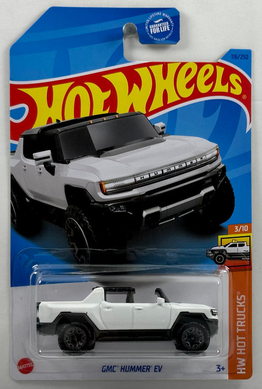 Hot Wheels 2023 - Collector # 116/250 - HW Hot Trucks 3/10 - GMC Hummer EV - White - USA