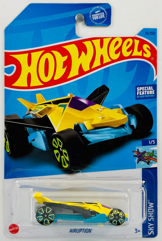 Hot Wheels 2023 - Collector # 019/250 - Sky Show 1/5 - Airuption - Yellow - USA