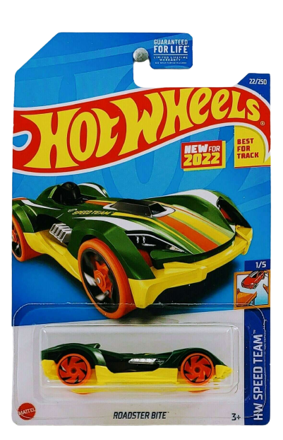 Hot Wheels 2022 - Collector # 022/250 - HW Speed Team 1/5 - New Models - Roadster Bite - Green