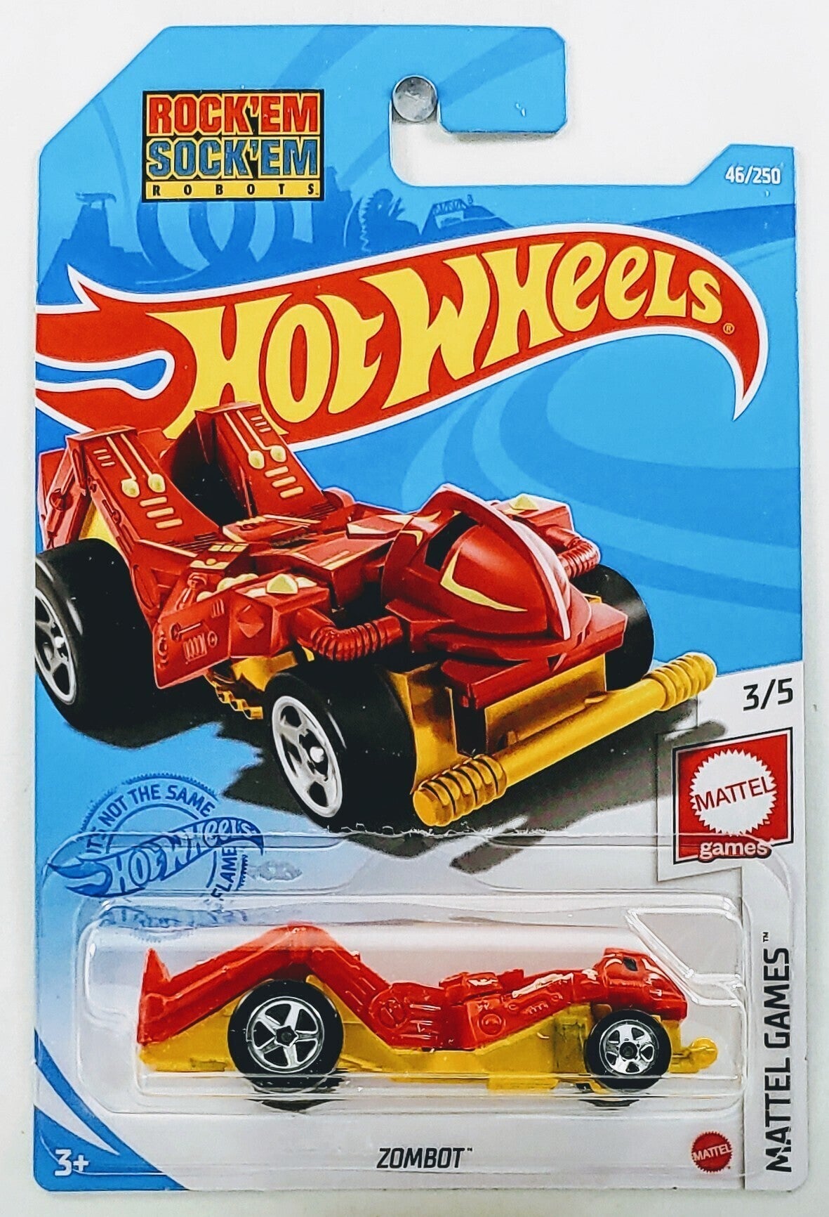 Hot Wheels 2021 - Collector # 046/250 - Mattel Games 3/5 - Zombot - Re ...