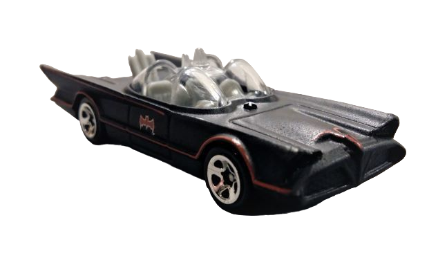 Hot Wheels 2015 - Batman Series 1/6 - BATMAN: CLASSIC TV SERIES BATMOBILE - Flat Black - Walmart Exclusive