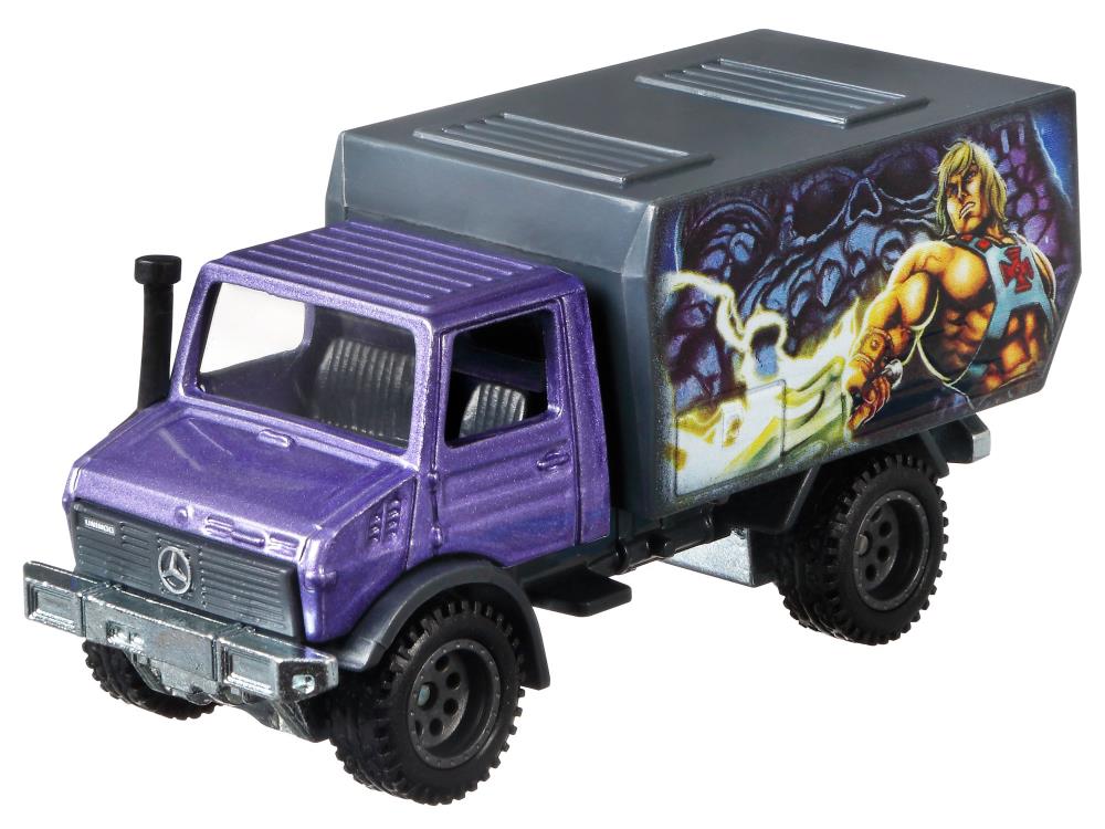 Hot Wheels 2021 - Premium / Pop Culture / Masters Of The Universe # 1/5 - Mercedes-Benz Unimog U 1300L - Blue - Metal/Metal & Real Riders