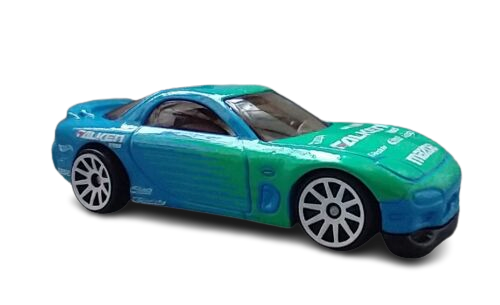 Hot Wheels 2022 - Collector # 177/250 - HW Drift 2/5 - '95 Mazda RX-7 - Blue / Falken