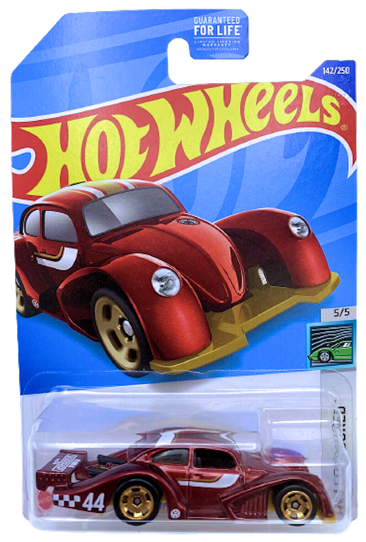 Hot Wheels 2022 - Collector # 142/250 - HW Contoured 5/5 - Volkswagen Käfer Racer - Red - USA